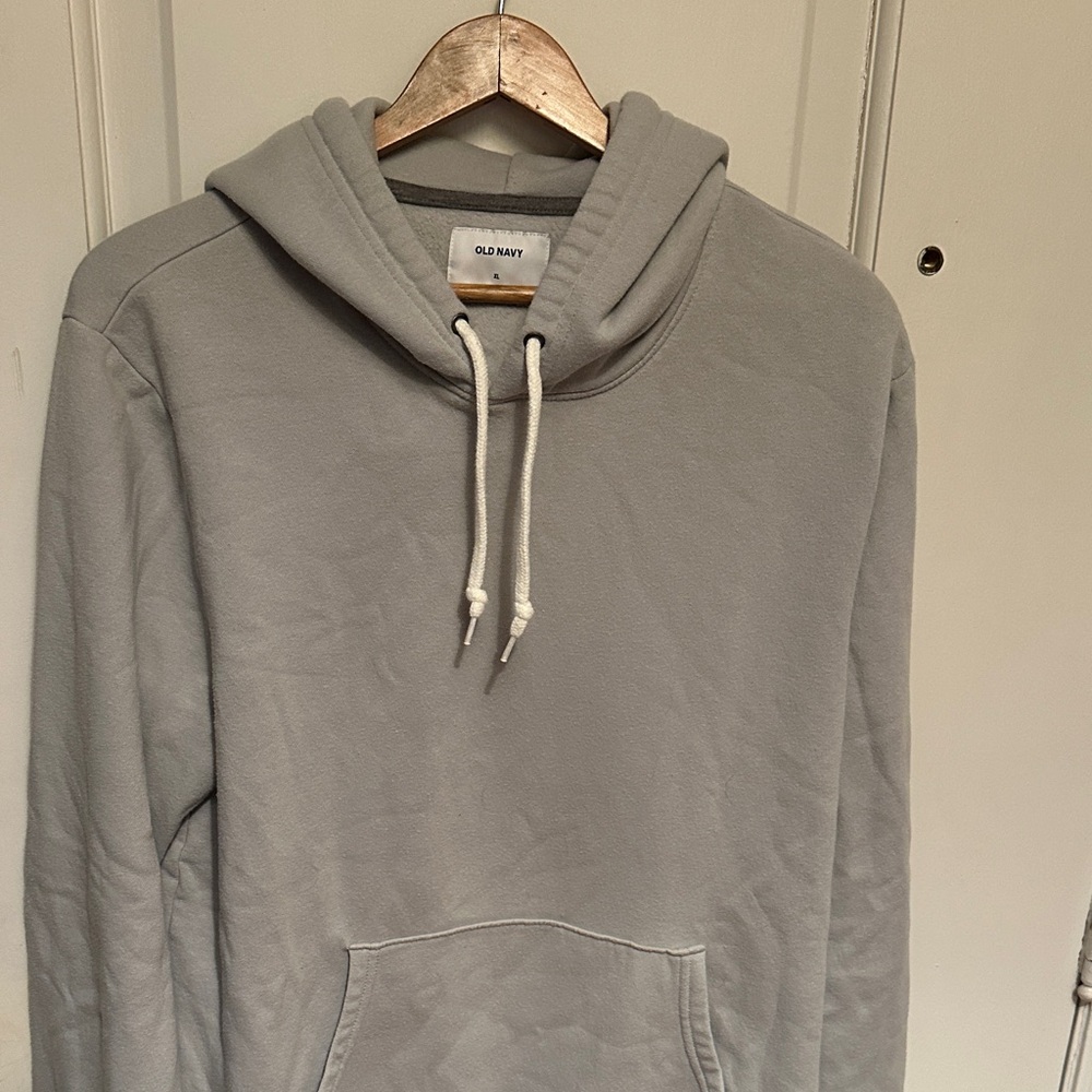 Old Navy Light Gray Men's Hoodie xl